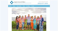 Desktop Screenshot of implantcenterofmaui.com