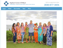 Tablet Screenshot of implantcenterofmaui.com